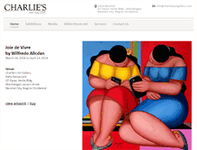 Tablet Screenshot of charliesartgallery.com